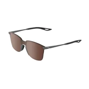 100% Legere Square - Soft Tact Cool Gray - Hiper Crimson Silver Mirror Lens