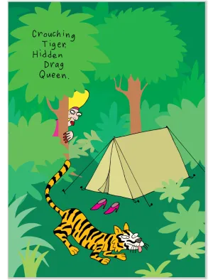 192 Crouching Tiger (Birthday Card)