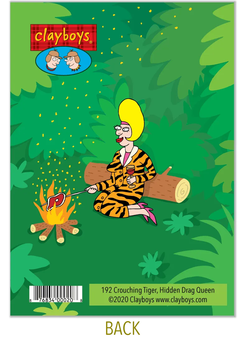 192 Crouching Tiger (Birthday Card)