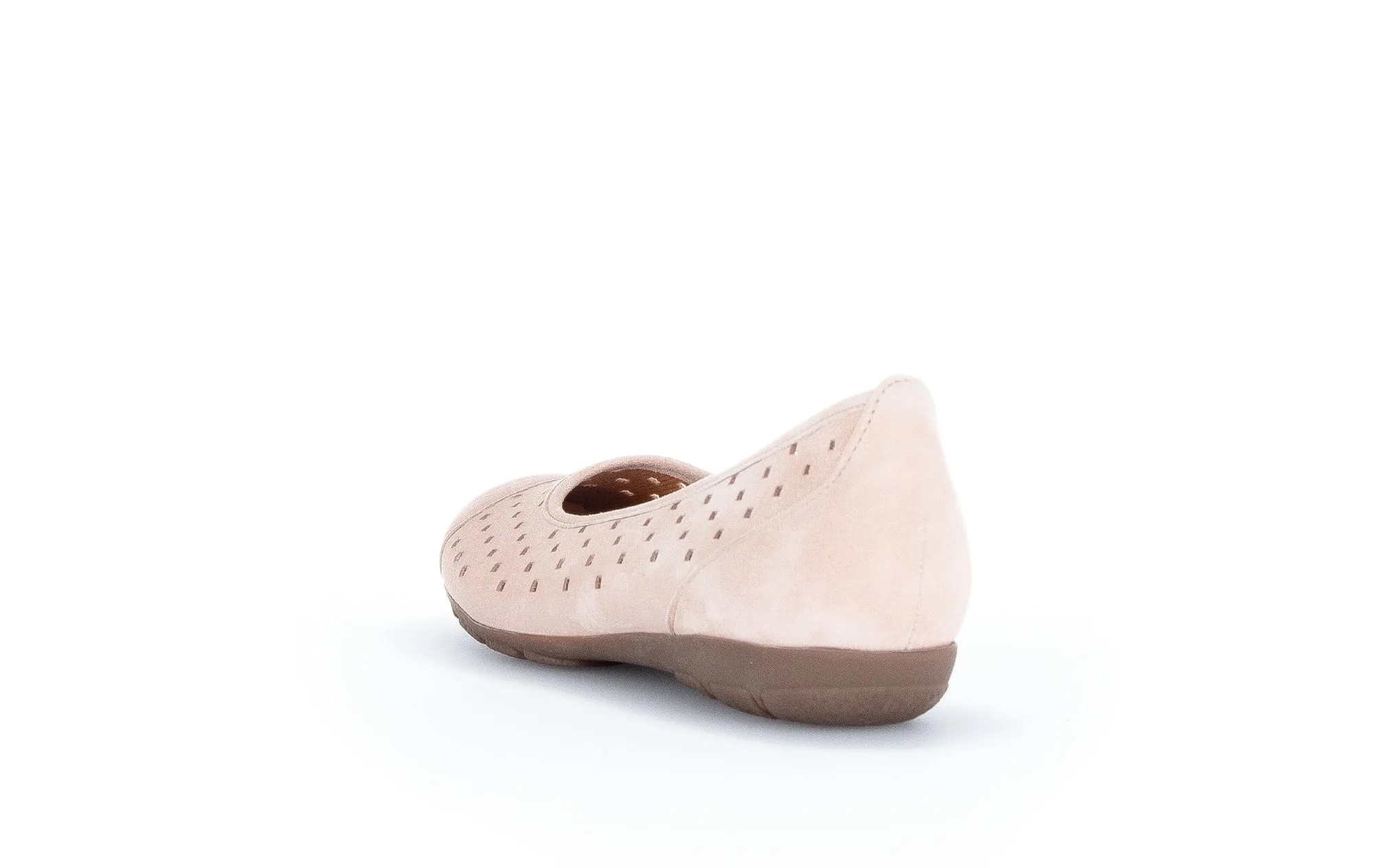 '24.169.11' women's perforated ballerina pump - Pink light