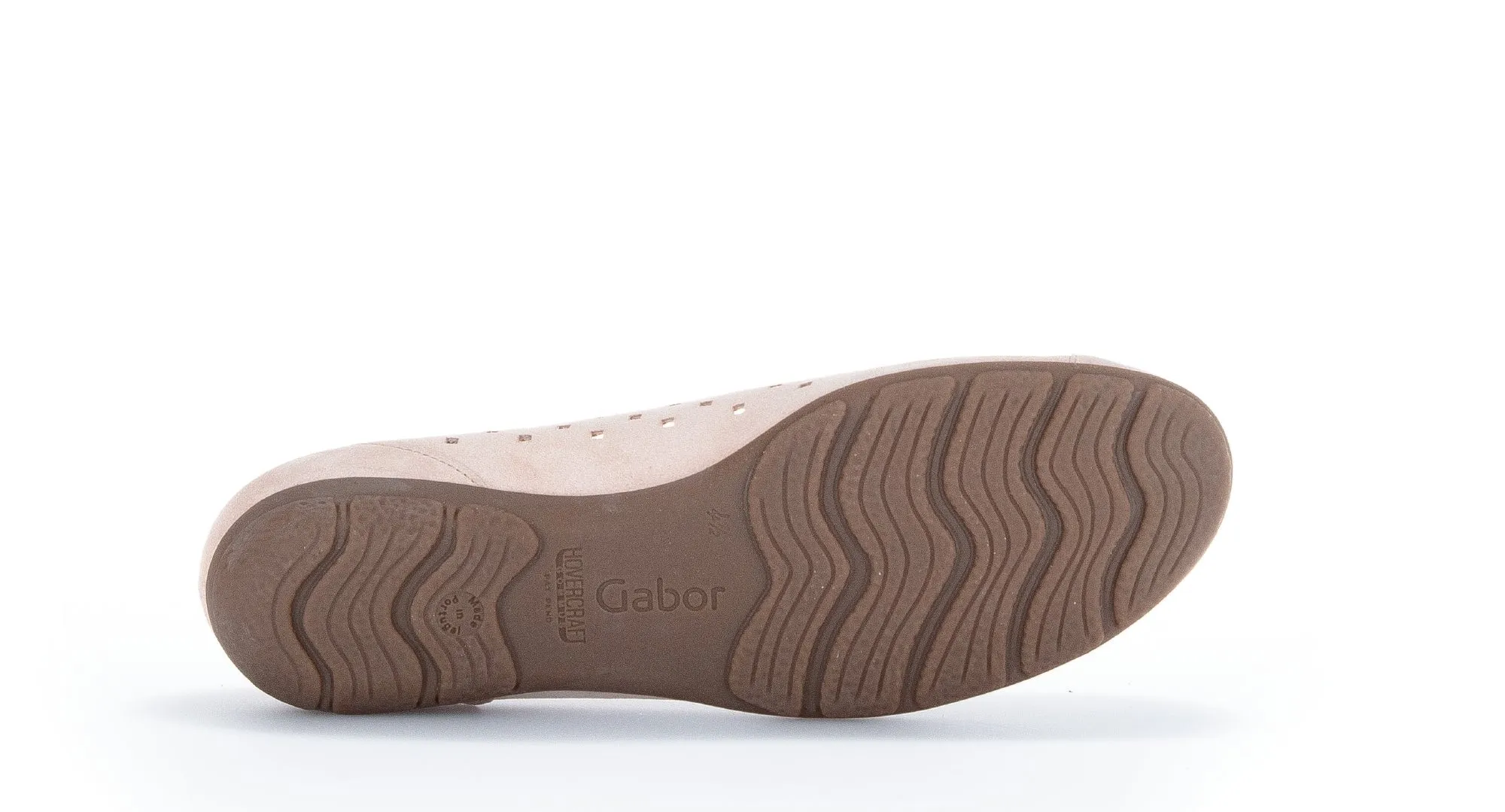 '24.169.11' women's perforated ballerina pump - Pink light