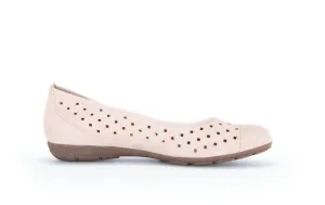 '24.169.11' women's perforated ballerina pump - Pink light