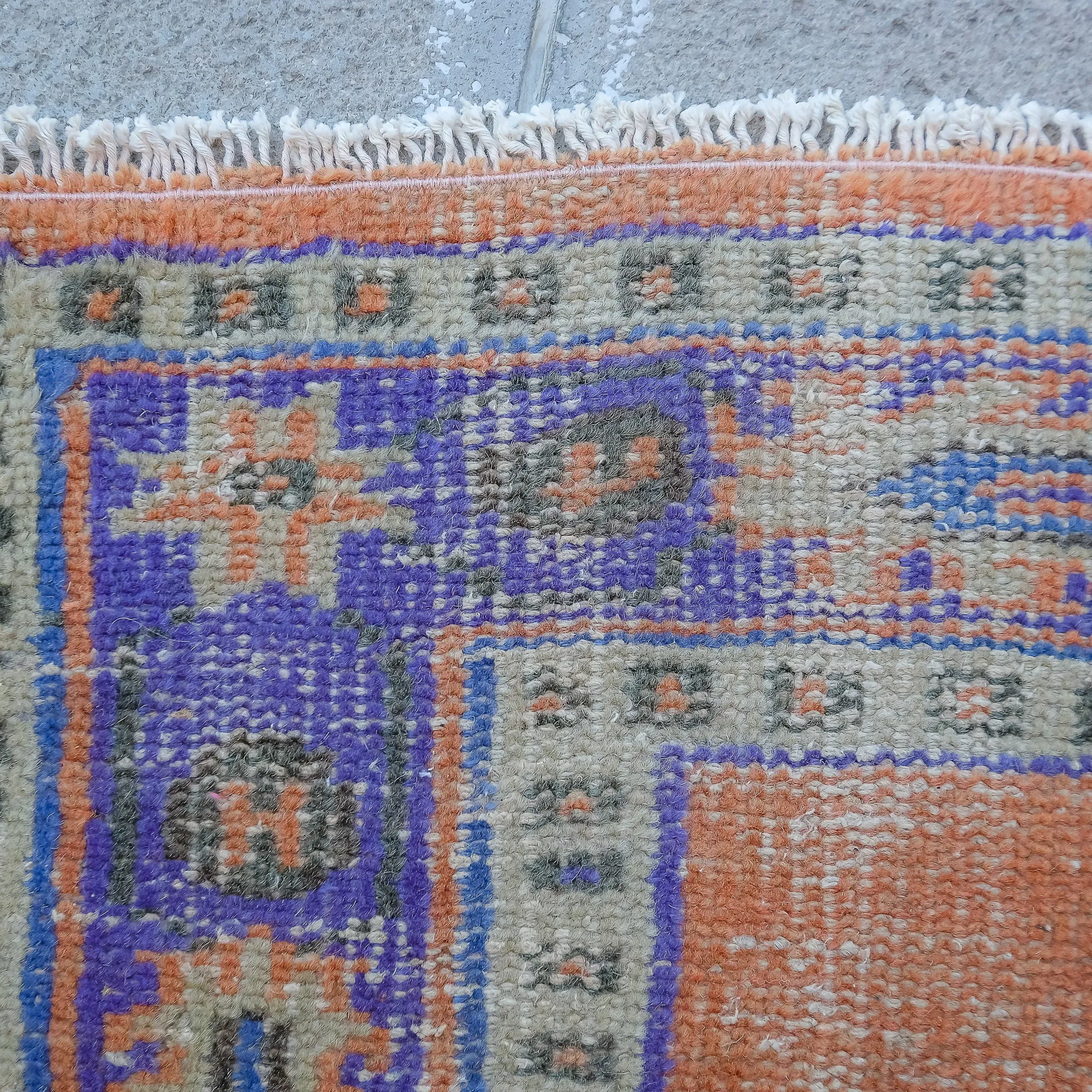 3890 Handwoven Vintage Rug 4'5x11'8