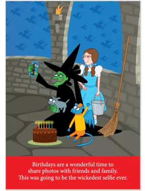 858 Wicked Selfie (Birthday Card)