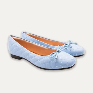Adria Bow Blue Ballet Flats