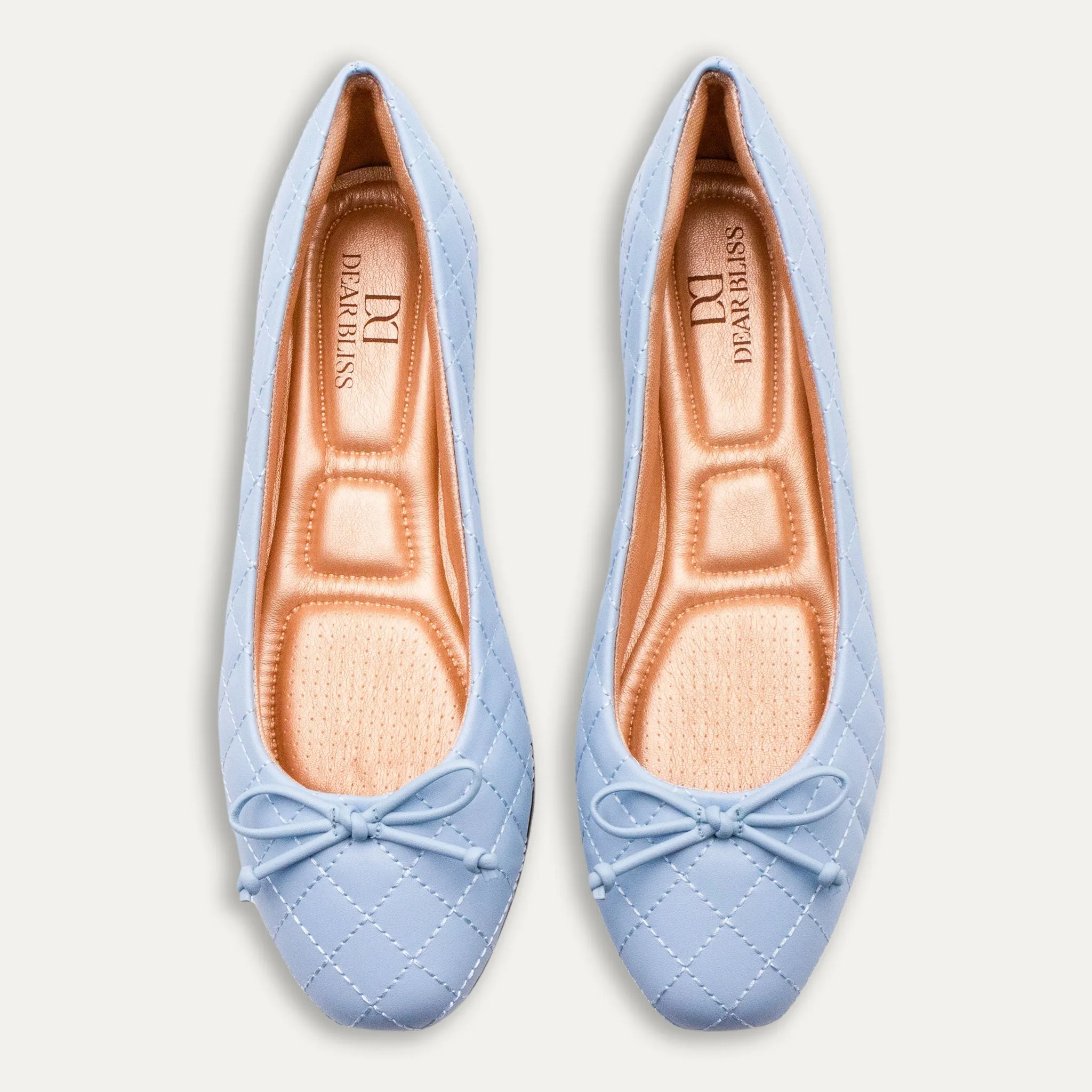 Adria Bow Blue Ballet Flats
