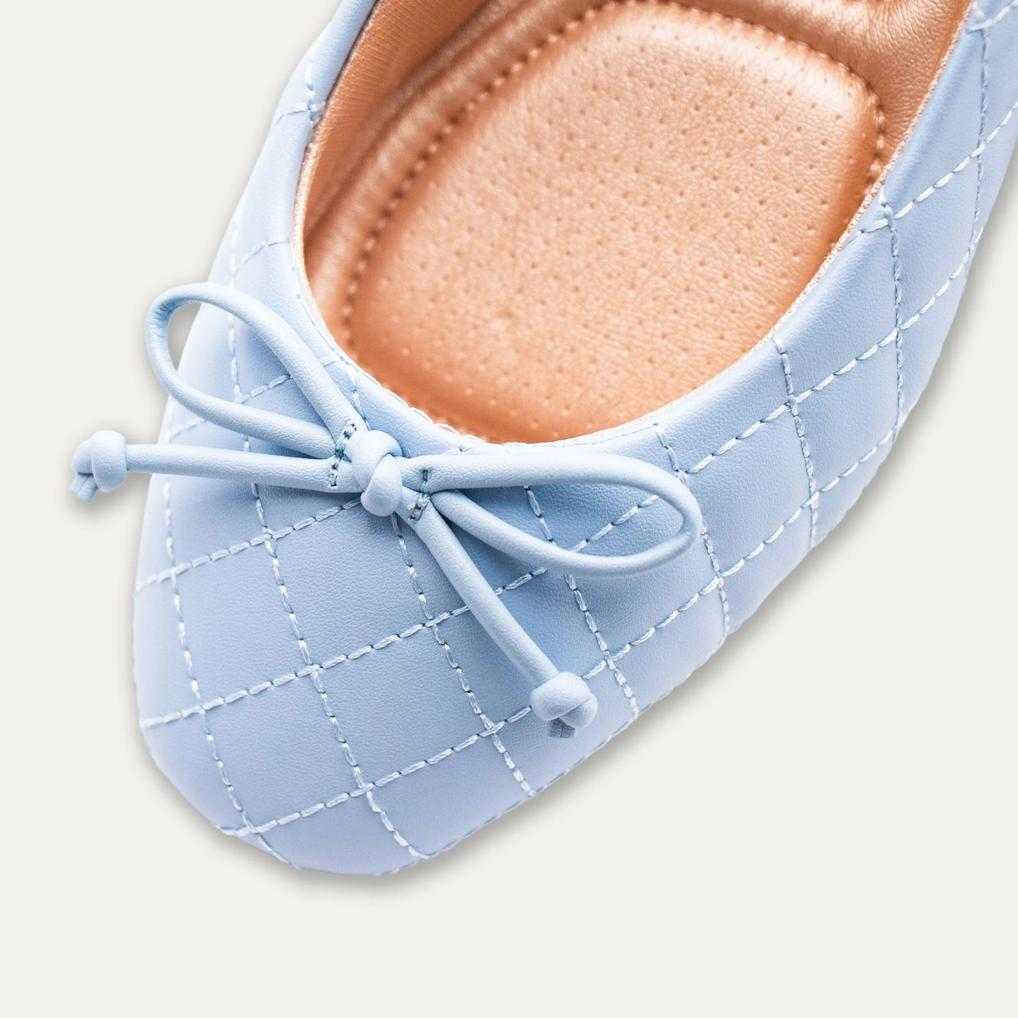 Adria Bow Blue Ballet Flats