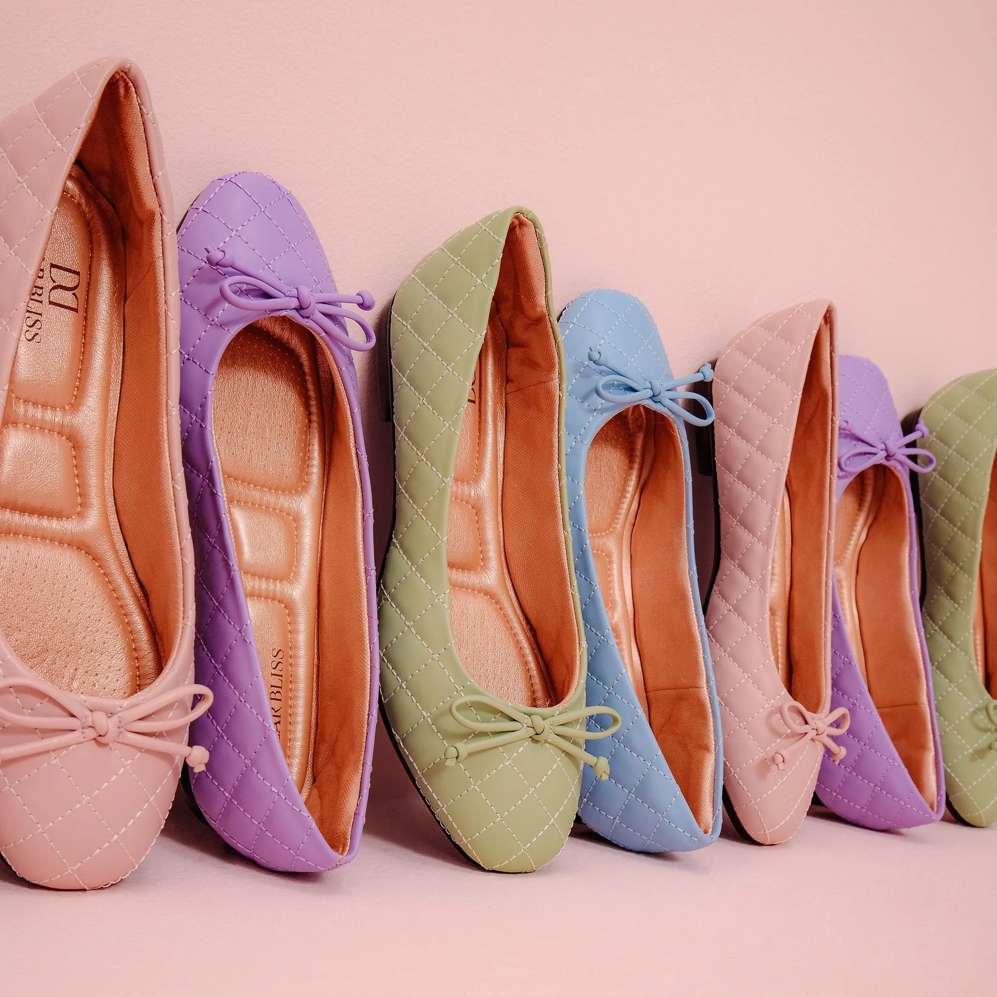 Adria Bow Blue Ballet Flats