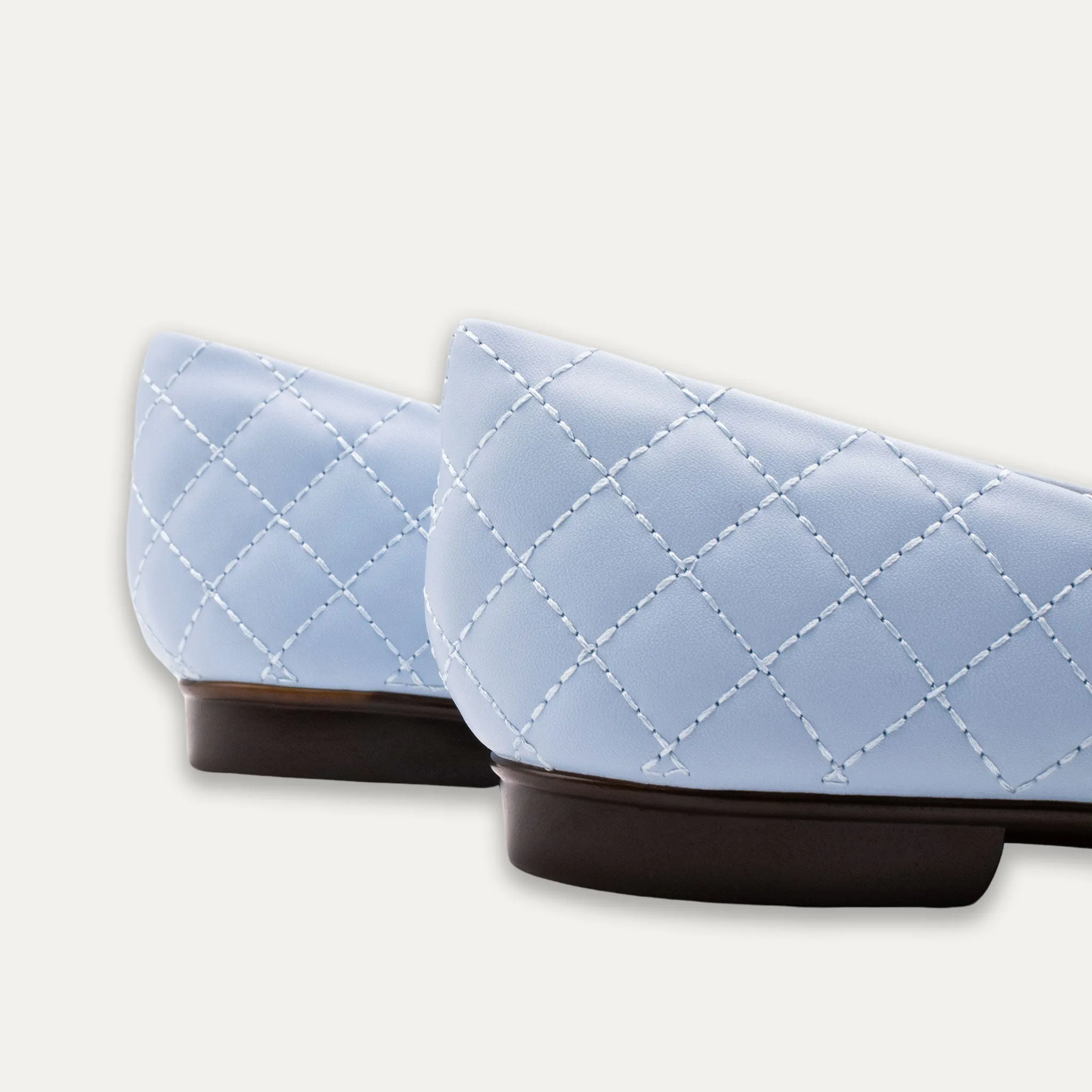 Adria Bow Blue Ballet Flats