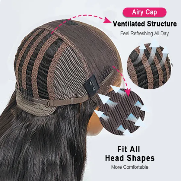 Airy Wig Cap 13x4 Deep Curly Lace Front Wigs For Women HD Lace With Pre Plucked Hair