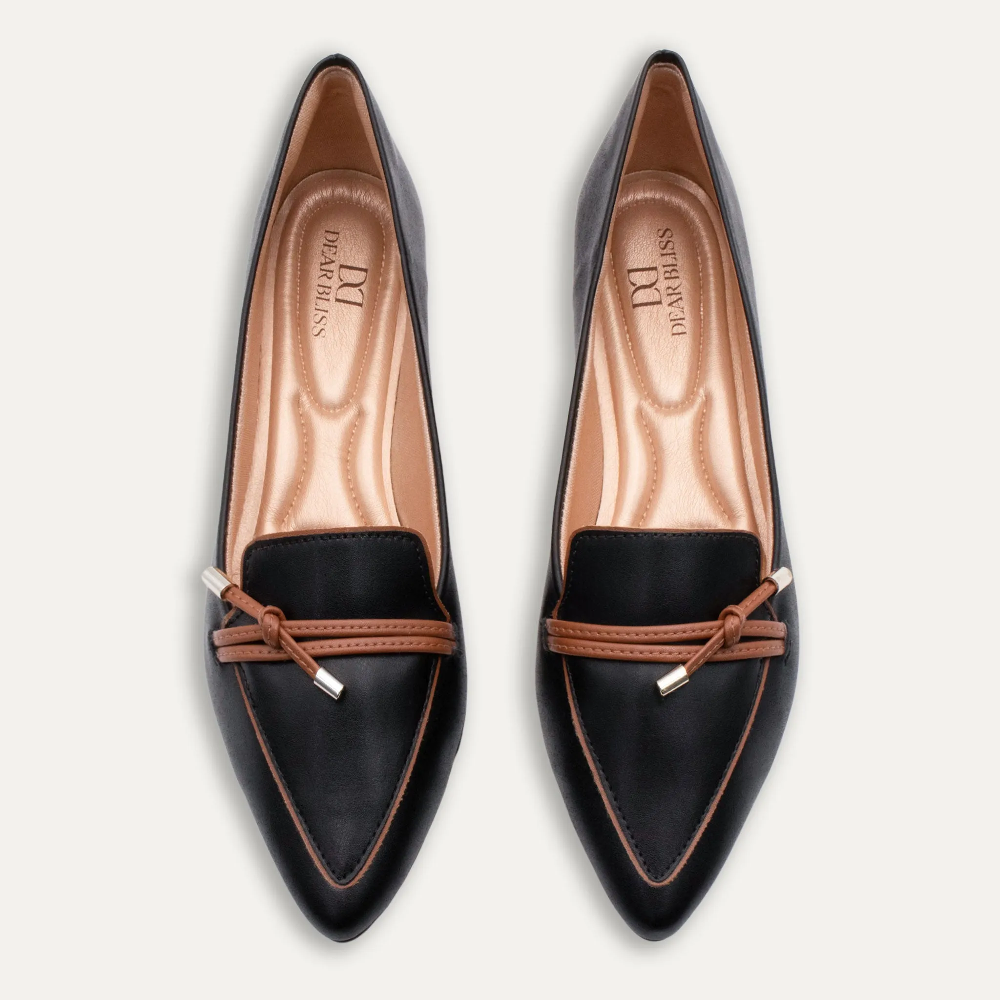 Alia Black Knotted Loafers