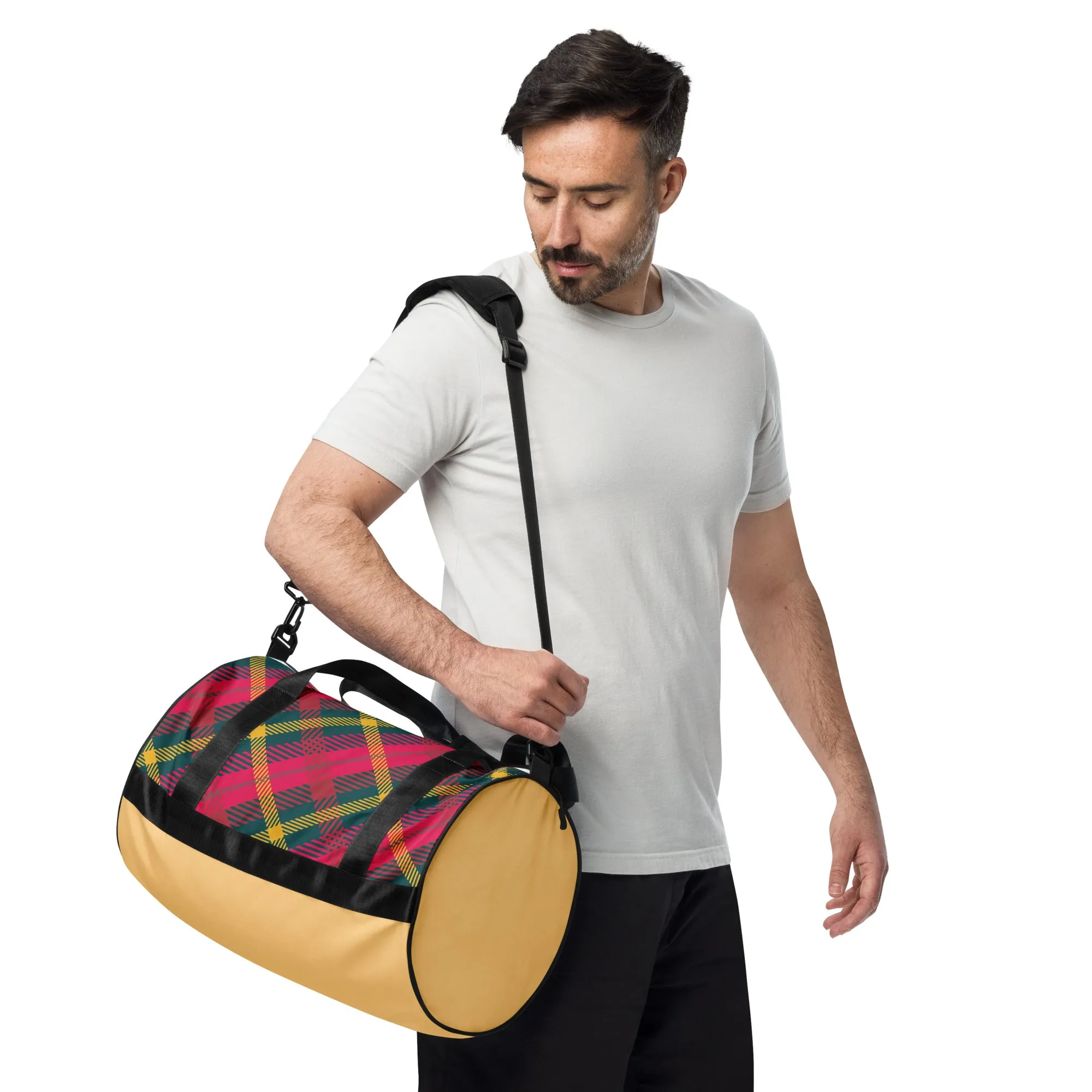 All-over print gym bag. Travel Bag, Gym, Weekend Bag