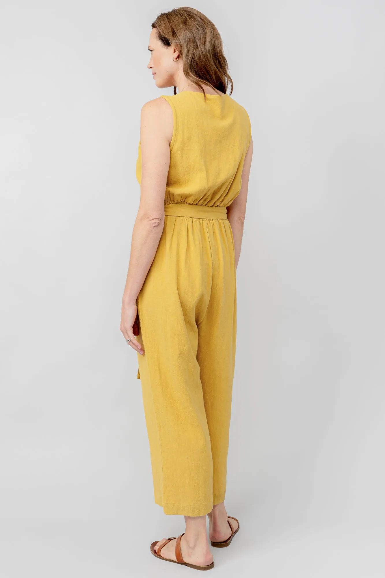 Allium Linen Blend Jumpsuit