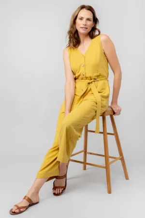 Allium Linen Blend Jumpsuit