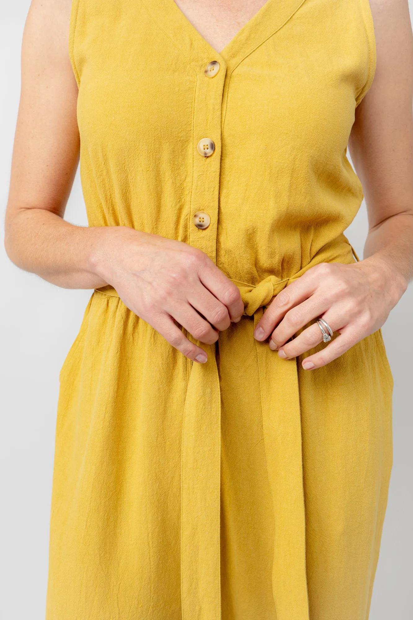 Allium Linen Blend Jumpsuit