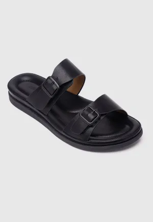 Alora Comfy Sandals (Black)