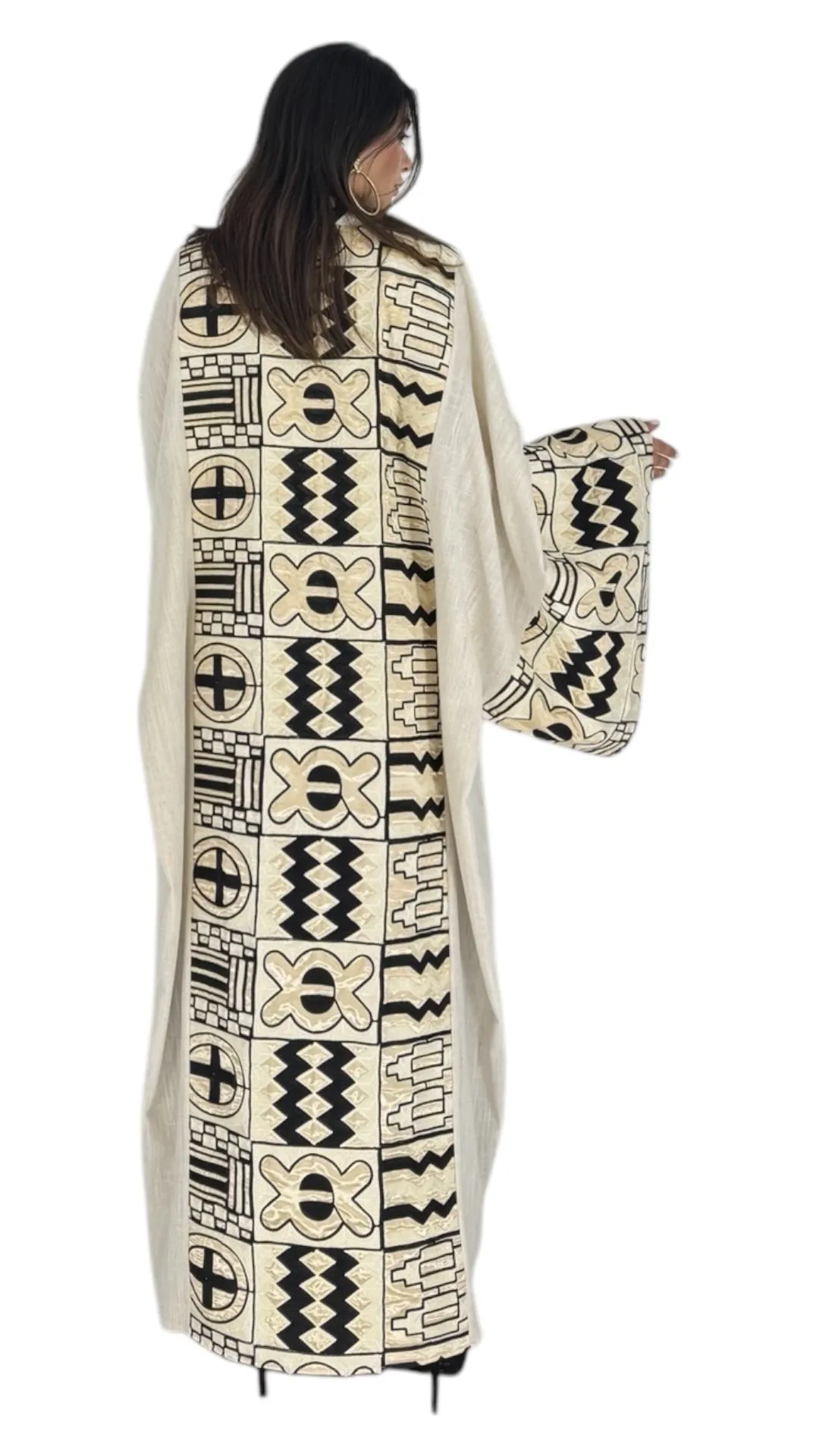 Amina cream abaya