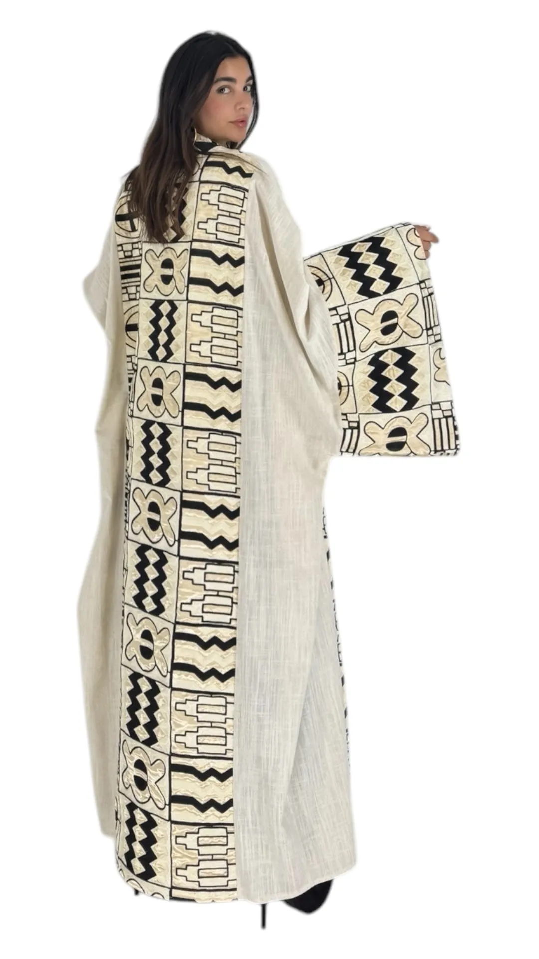 Amina cream abaya