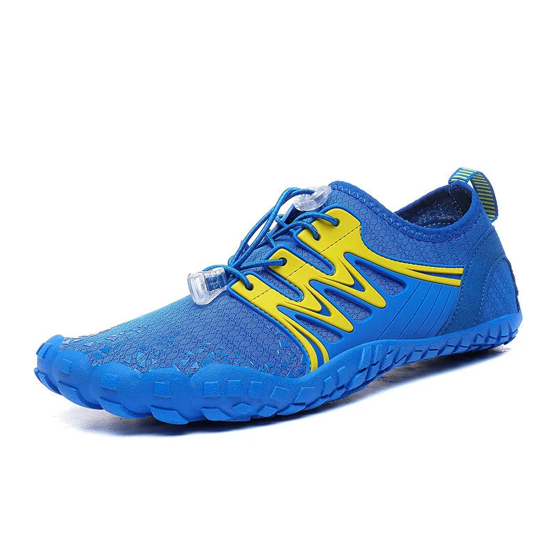 Athletic Shoes - Elastic Lock Laces Mesh Contrast Breathable Athletic