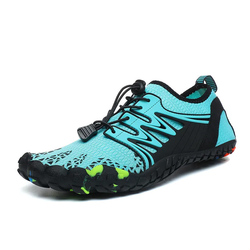 Athletic Shoes - Elastic Lock Laces Mesh Contrast Breathable Athletic