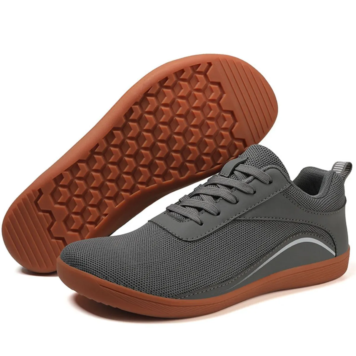 Athletic Shoes - Lace Up Mesh Breathable Athletic