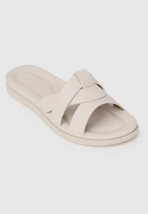 Avena Comfy Sandals (Beige)