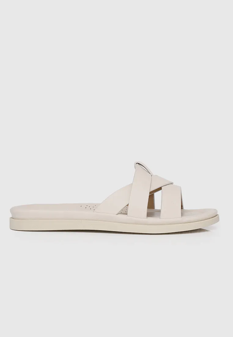 Avena Comfy Sandals (Beige)