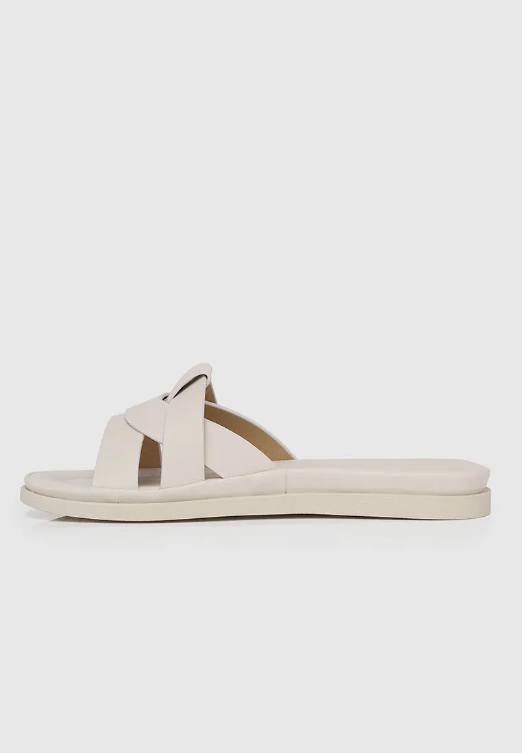 Avena Comfy Sandals (Beige)