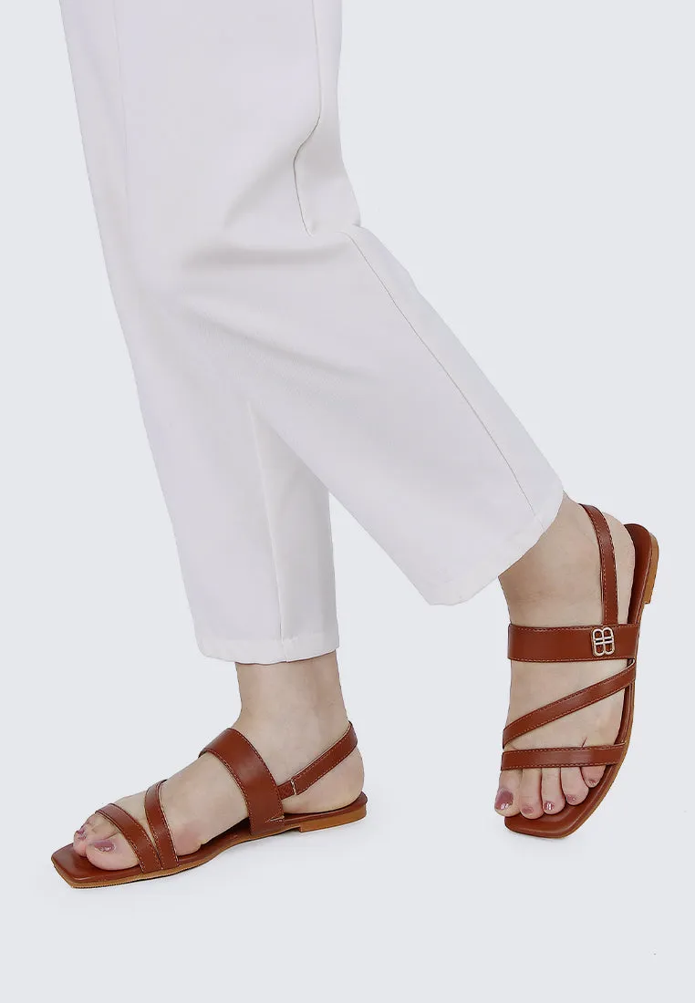 Bellissa Comfy Sandals In Brown