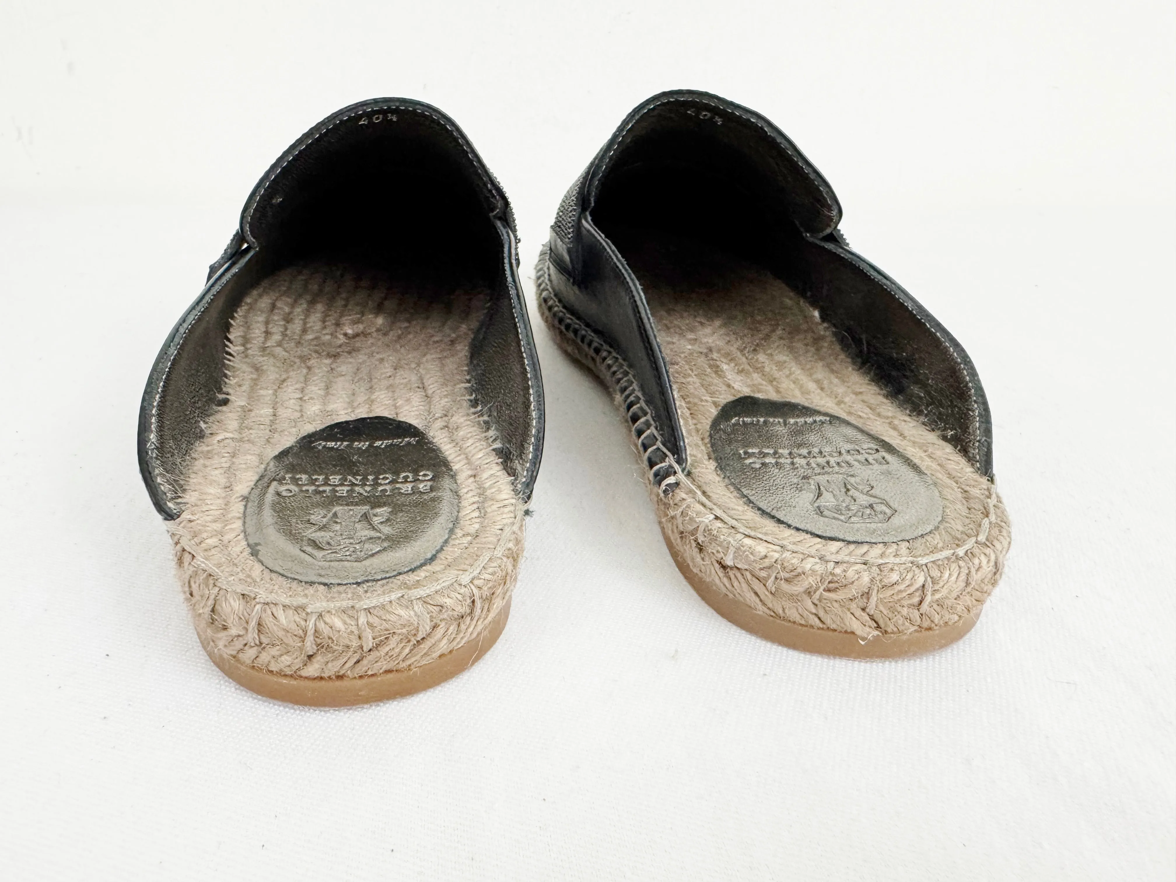 Brunello Cucinelli Leather Mules Size 10.5