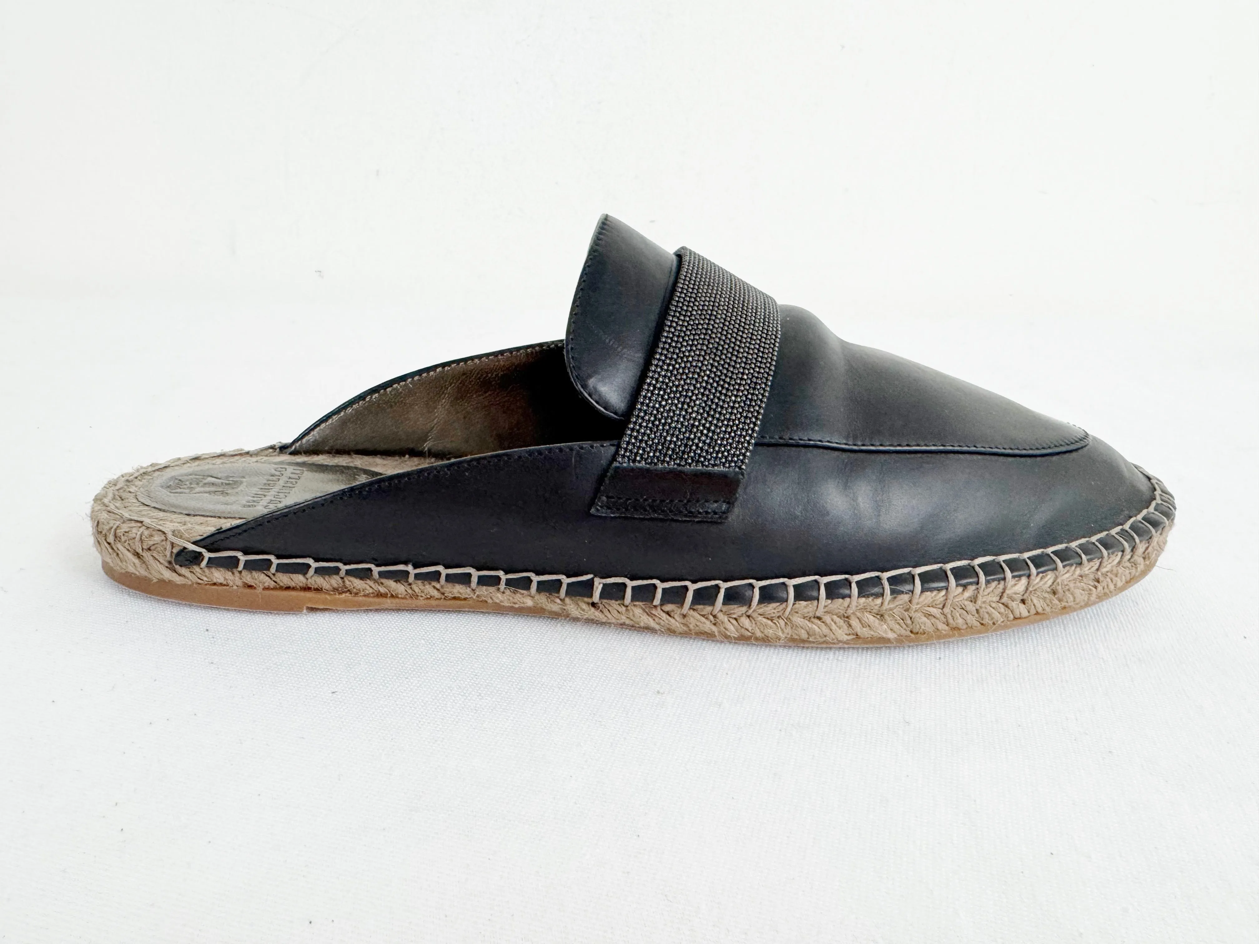 Brunello Cucinelli Leather Mules Size 10.5
