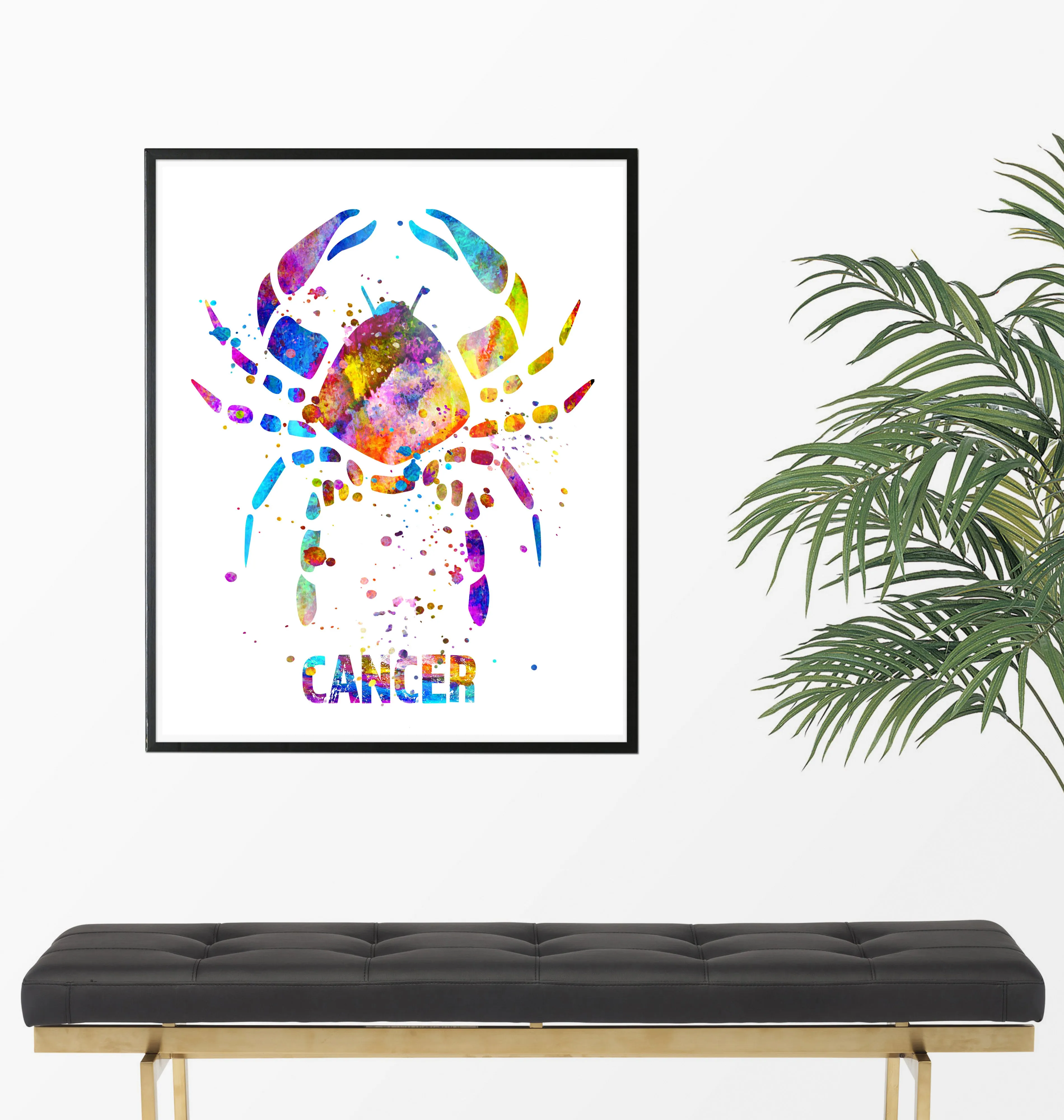 Cancer Astrology Art Print - Unframed