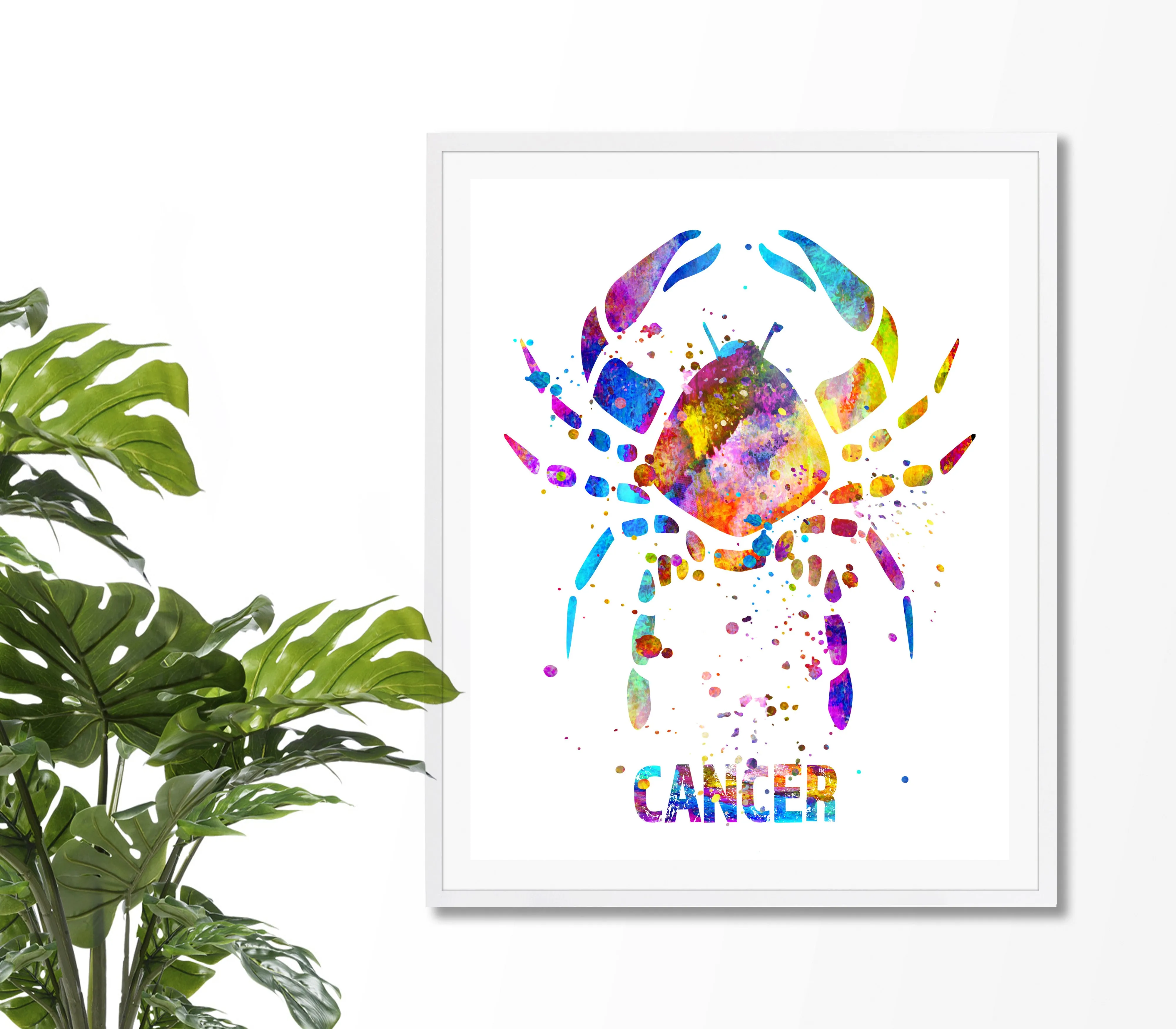 Cancer Astrology Art Print - Unframed