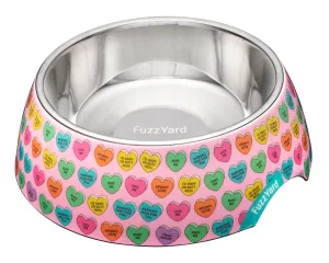 Candy Hearts Easy Feeder Pet Bowl