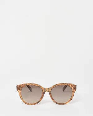 Celine Brown Animal Print Acetate CL401691 Sunglasses
