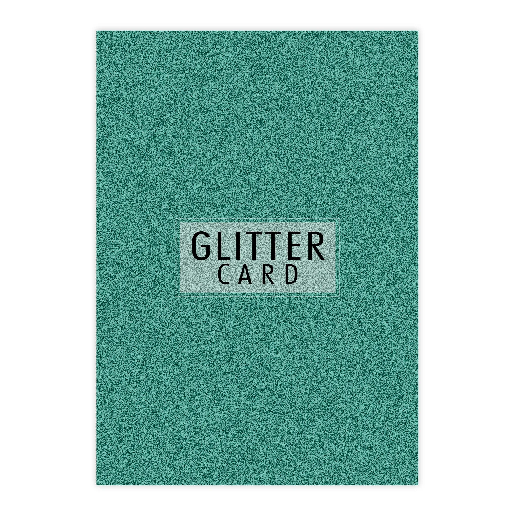 Chloes Creative Cards A4 Glitter Card - Lagoon