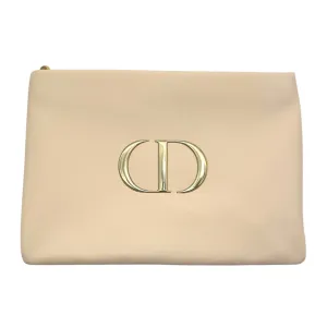 CHRISTIAN DIOR VIP Gift Cosmetics Pouch - Cream NEW w/Tags