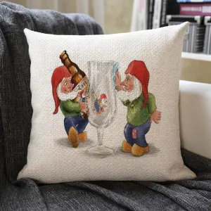 Christmas Themed Linen Pillowcase