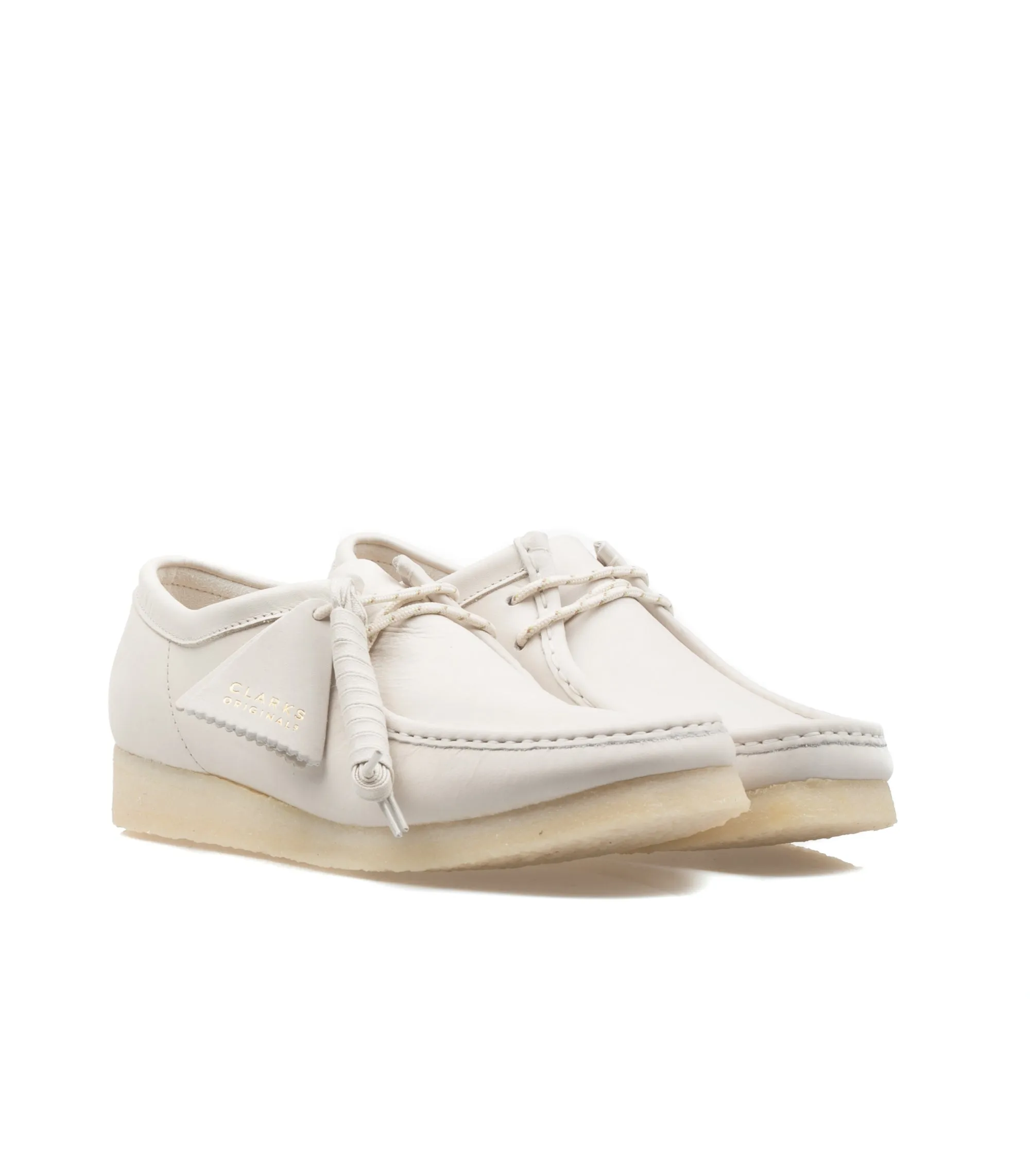 Clarks Wallabe Classic Off White Nubuck Uomo