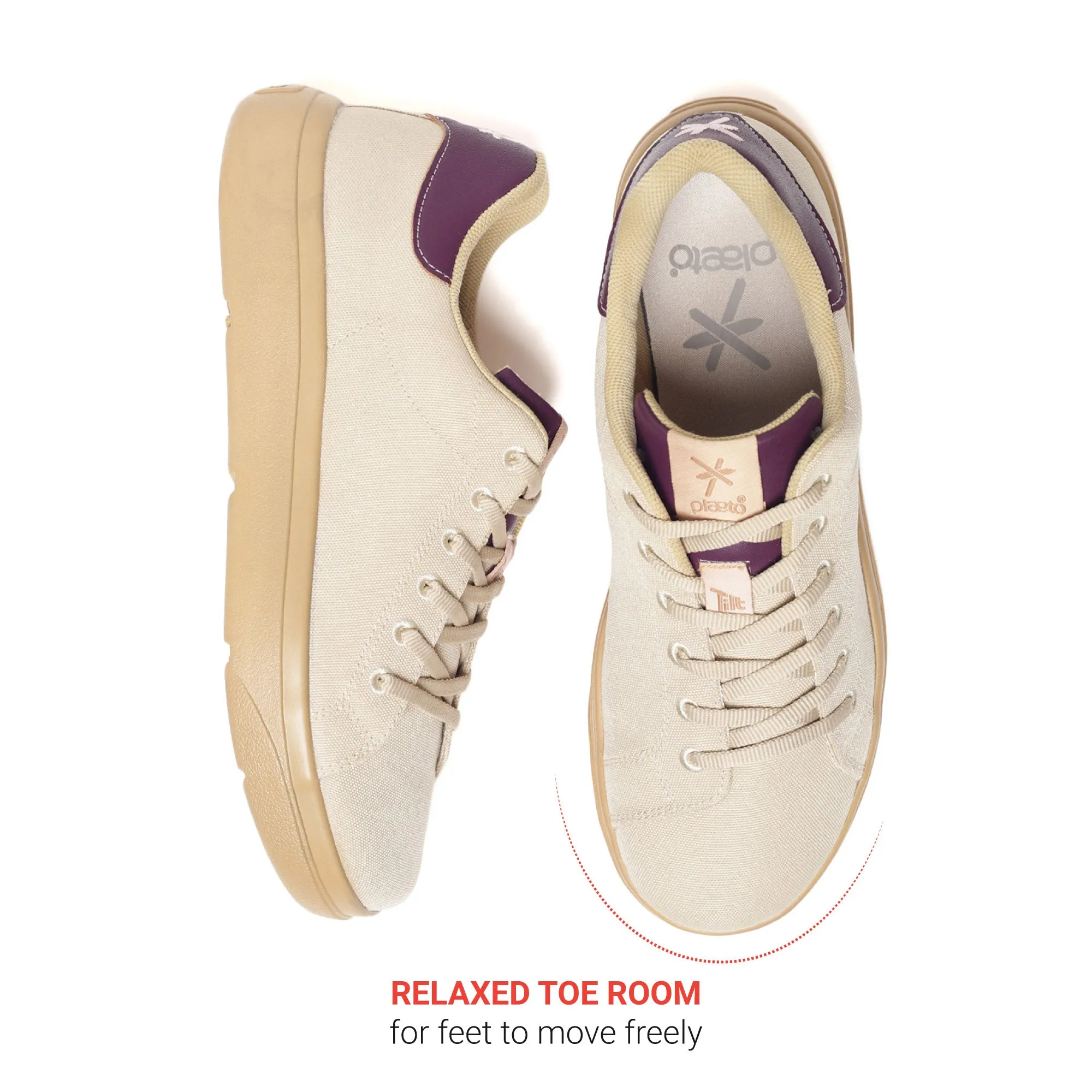 Classic Sneakers for Women - Beige / Honey