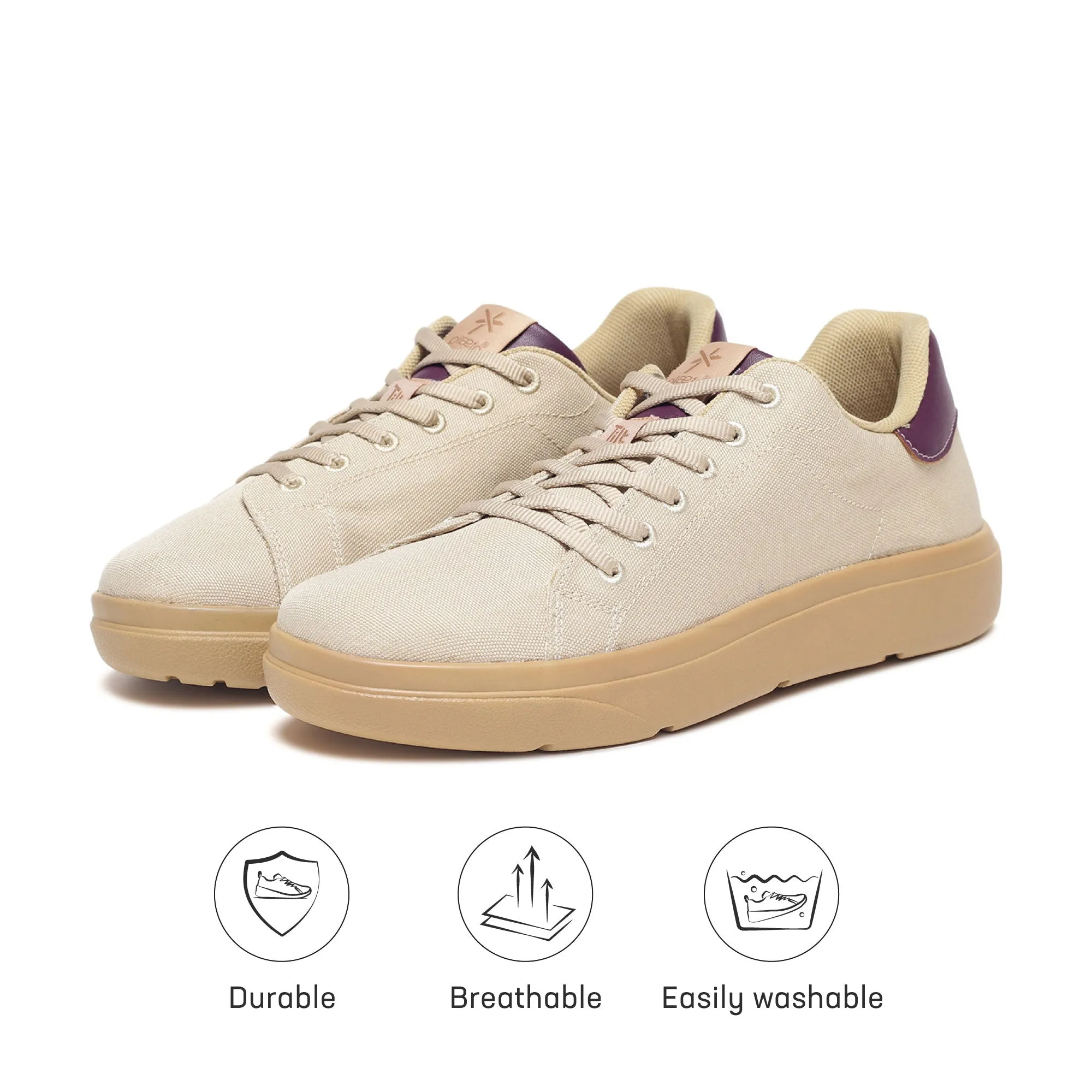 Classic Sneakers for Women - Beige / Honey
