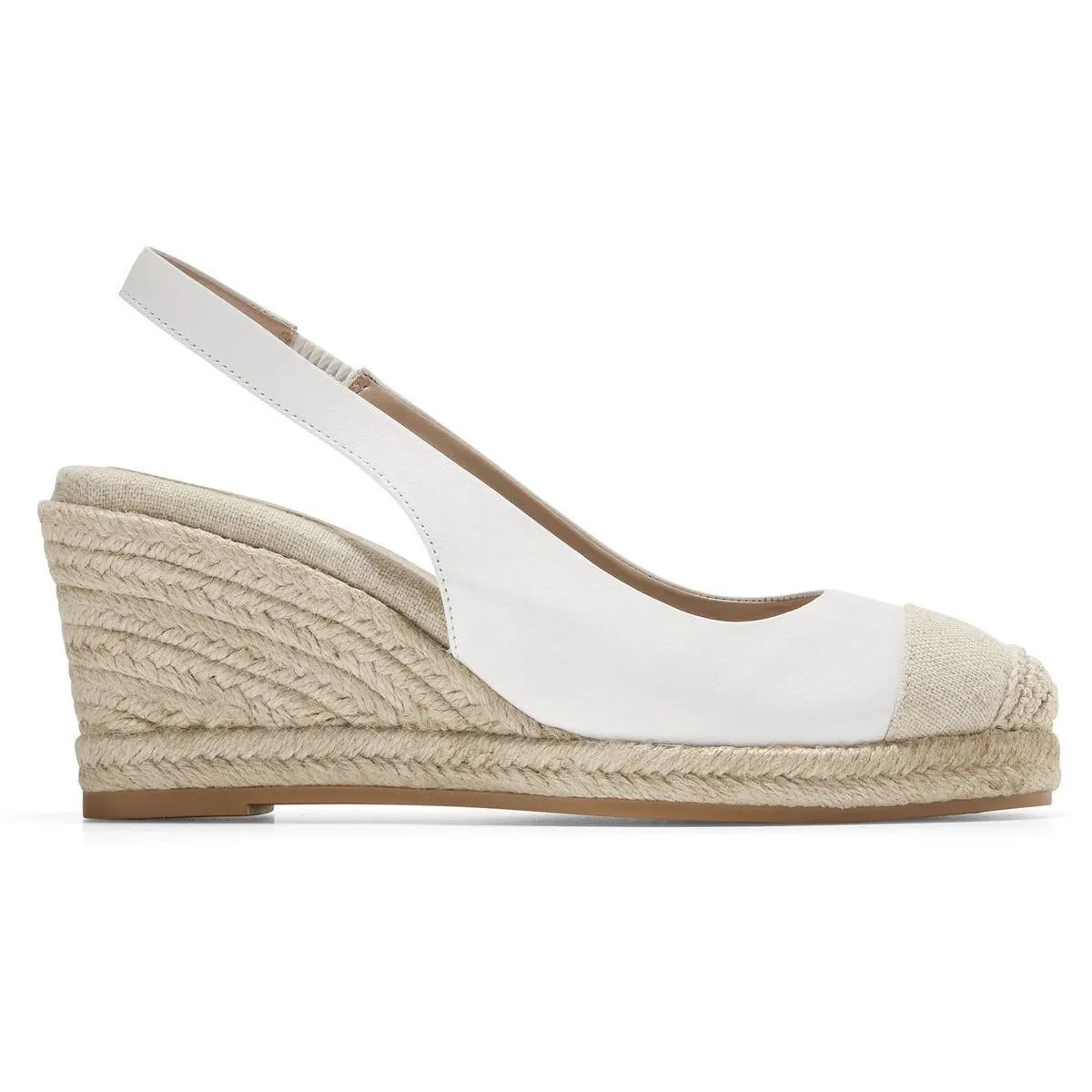 Cole Haan Womens Leather Espadrille Wedge Sandals
