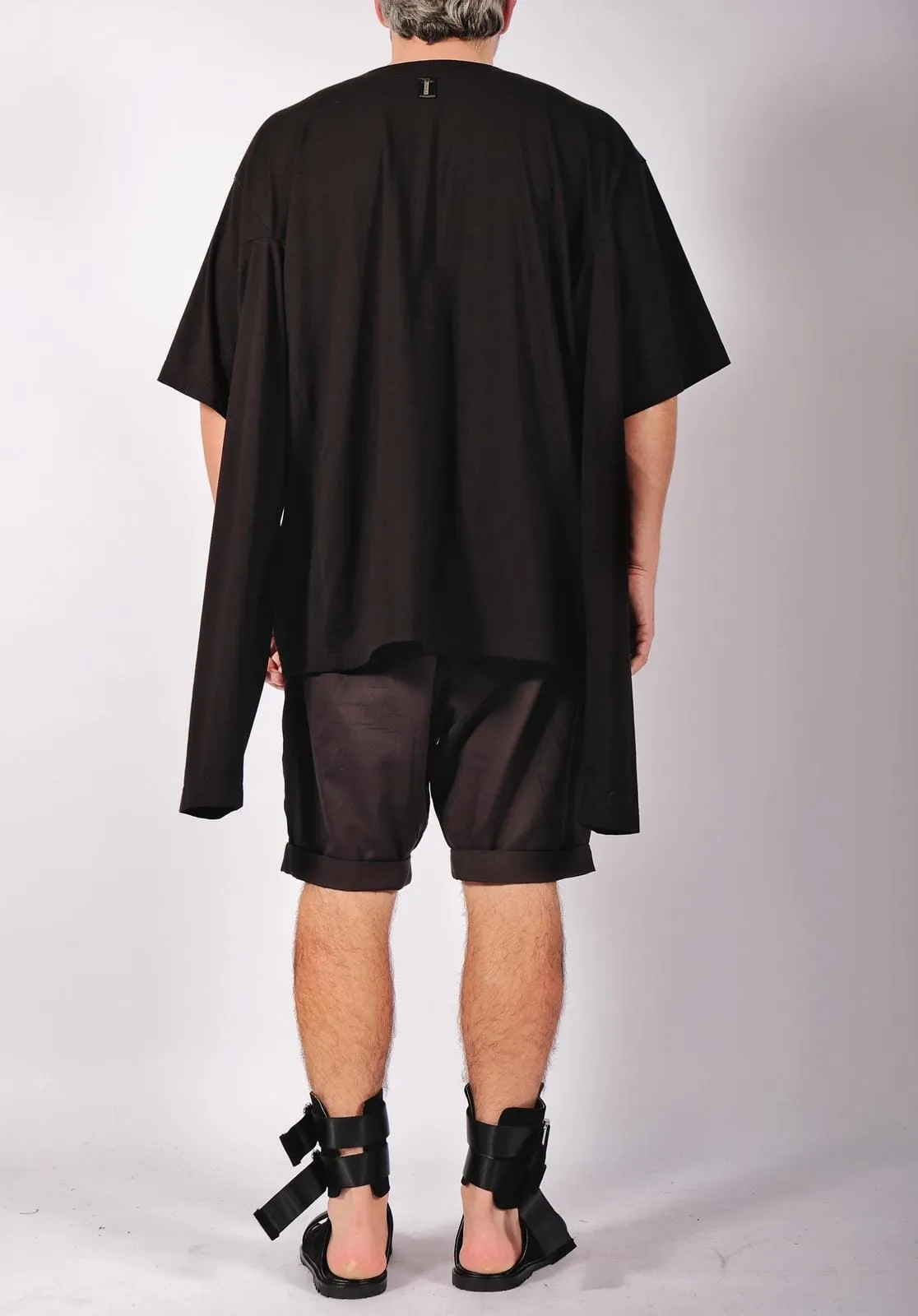 Cotton Jersey Top with Four Sleeves
