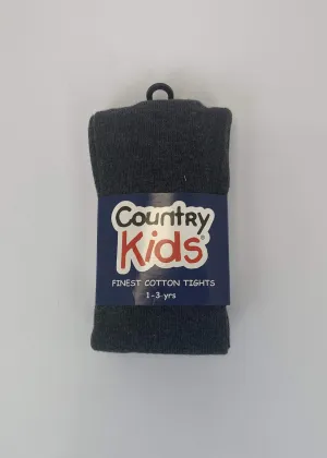 Country Kids - Luxury cotton tights - Charcoal