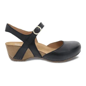 Dansko Women's Tiffani Black Milled Burnished Leather 1710501600