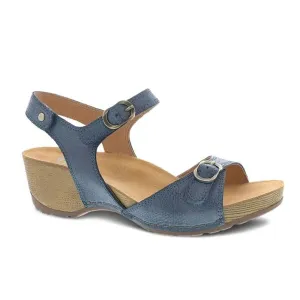 Dansko Women's Tricia Blue Milled Burnished 1709541600