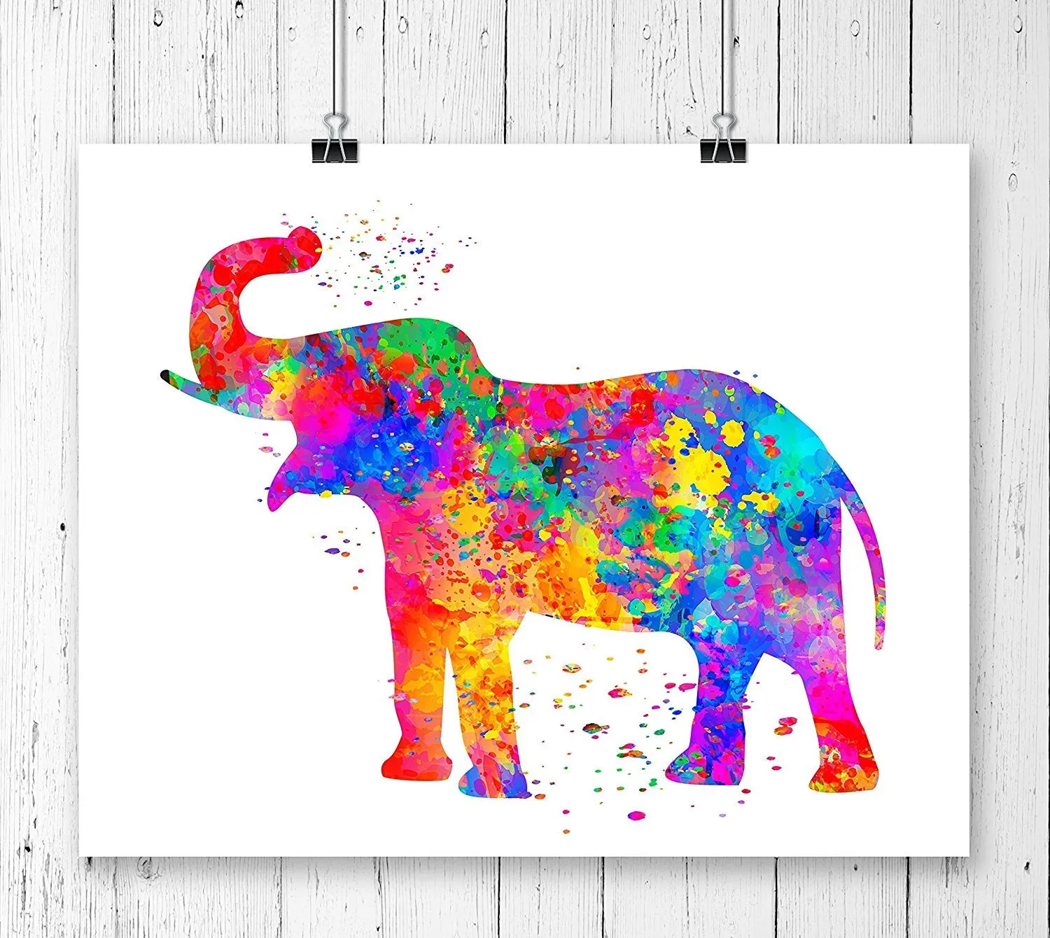 Elephant Watercolor Art Print - Unframed