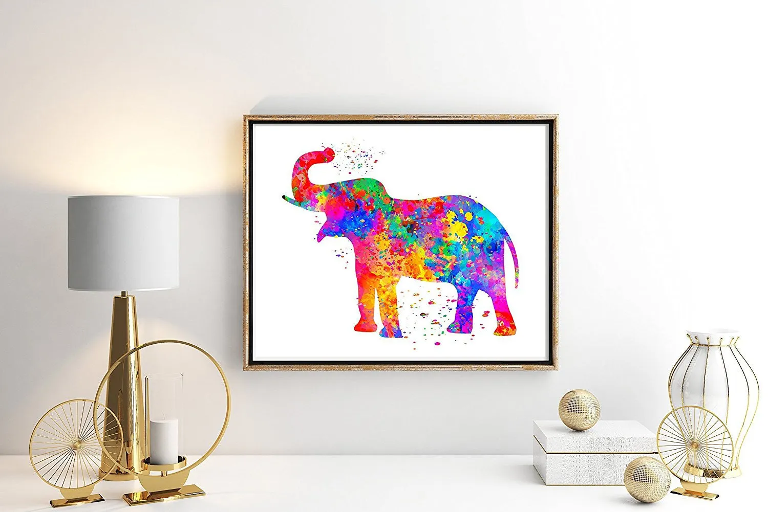 Elephant Watercolor Art Print - Unframed