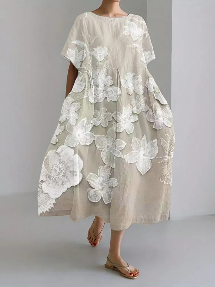 Elle | Elegant Floral Print Dress