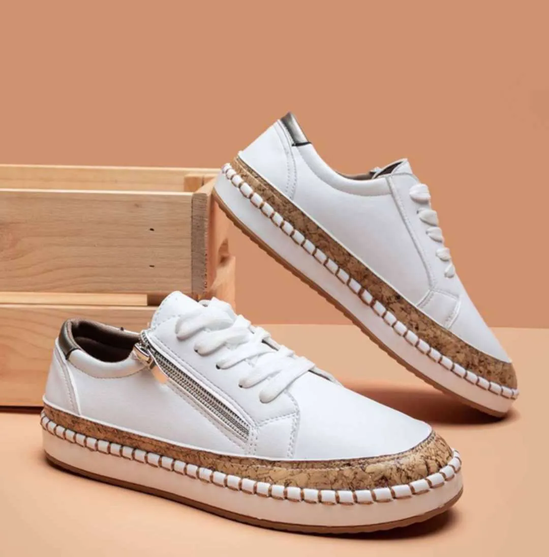 Emma - Vintage Gevulkaniseerde Dames Schoenen - Comfort en Stijl